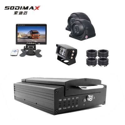 4 Channel 1080P HD Mobile DVR CCTV MDVR 2TB HDD Recording GPS 4G For Truck / Taxi / Bus photo-3