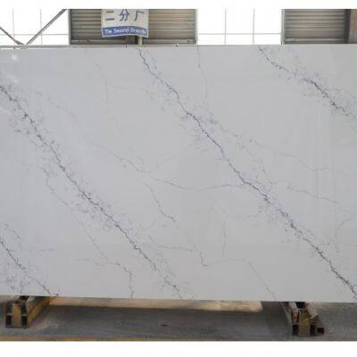 Code：6069，Calacatta Artificial Stone Quartz Slab Kitchen Countertops