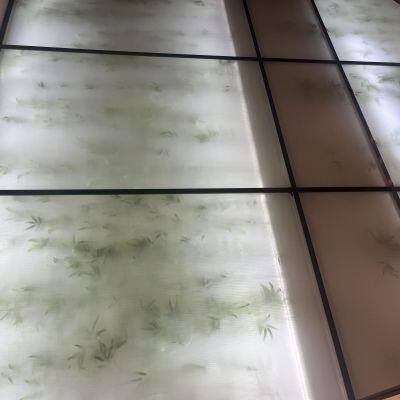 Office Hotel Decorative Ribbed Tempered Glass Partition Reeded Shadow Fluted Curtain Wall Glass photo-4