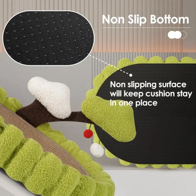 Meow Love Environmental Protection Tree Wear Resistant Shafting Green Sisal Cat Scratching Board Scratching Pad Cat Nest photo-3