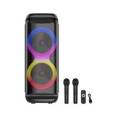 ZQS8288 Karaoke subwoofer 40W power dual 8 inch speaker wireless bass sound loudspeaker for outdoor