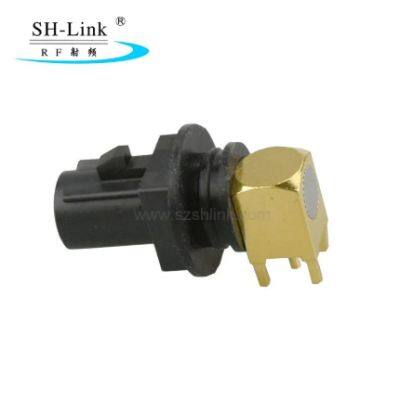 Fakra Car Connector for PCB Long Male Connector 90 Degree With Waterproof Type a