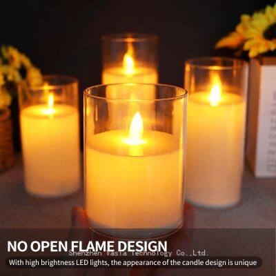 Custom Logo Available: Multi-Size 7.5cm Dia LED Flameless Electric Tealight Candle (10-20cm Ht). Factory Price, Bulk for Event/Hotel/Christmas Decor