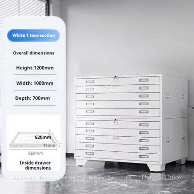 Professional Blueprint Storage | Roller Structure Drawers | Side Pull System | Construction Company Use