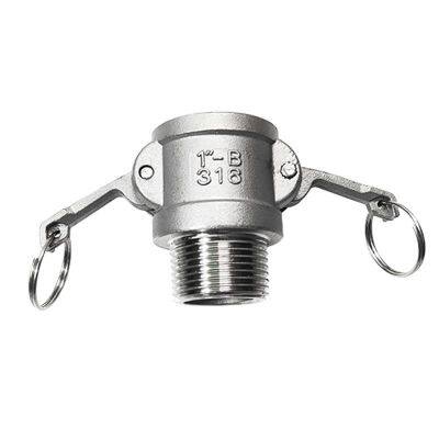 Stainless Steel Quick Connector Type b, Cast for Engineering Vehicles and Tank Trucks, Quick Installation and Connection Ferrule Threaded Connector for Pipelines photo-5