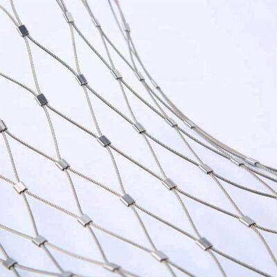 Custom Cut Stainless Steel Rope Mesh With Bending and Welding Services