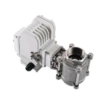Stainless Steel Electric Three Piece Ball Valve photo-3