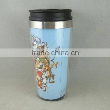 Hot Sale ROHS Compliant Eco-friendly Plastic Outer and Stainless Steel Advertisement Cup photo-2
