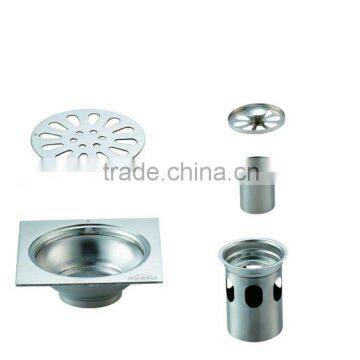 Stainless Steel Floor Drain B3107 .hot sale item,with pipe stainless steel bottom,single use