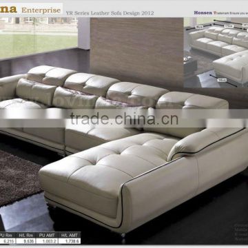 L Sahpe Leather sofa