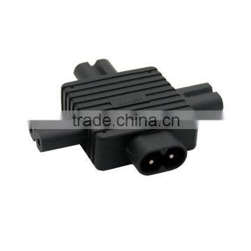 Well-known IEC 320 C8 to 3XC7 AC Power Adapter 3 in 1 C8 C7 AC Power Adapter photo-5