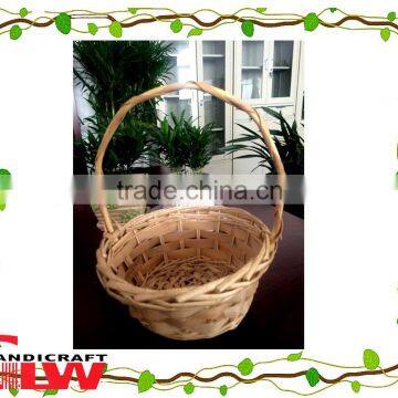 1 PC wood chip and split willow basket