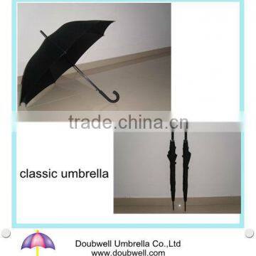 black umbrella and classic umbrella for man