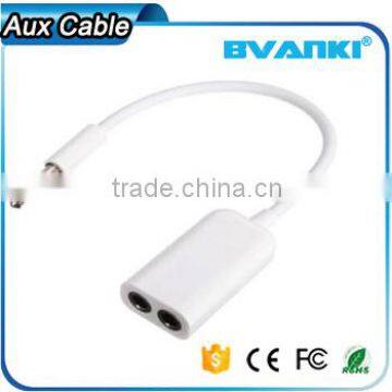 2016 Best Selling Products 3 Ring Male To 2 3.5mm Female TRRS AUX Audio Adapter Cable for Mobile Phone Express Supplier's Choice photo-6