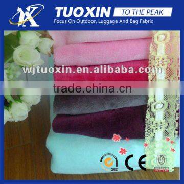 100% polyester brushed beautiful and warm velvet fabric for winter garments