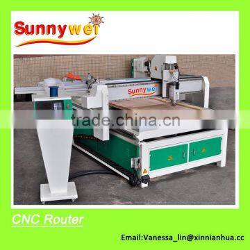 Electric router for wood panel