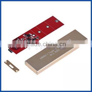 USB3.1 to 2280 M.2 NGFF Key B SATA based SSD box M.2 Enclosure