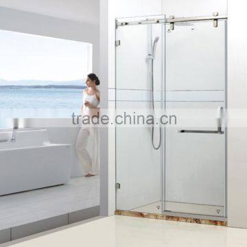 Hotel Used Aluminium Alloy Framed Sliding Glass Shower Enclosure photo-5