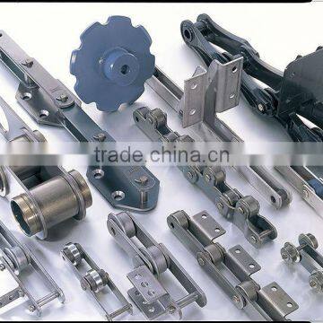 combine harvester chain with attachments