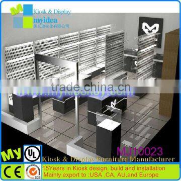 Modern style customized jewelry showcase/jewelry display counter/jewelry kiosk showcase