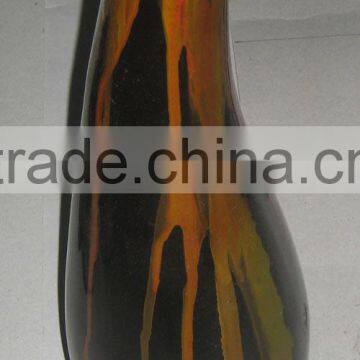 a 15XH49cm round Vietnam lacquer flower vase