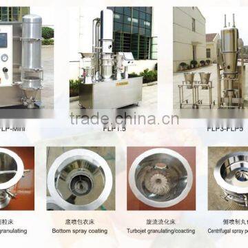 FLP for R & D fluid-bed granulator/pelletor