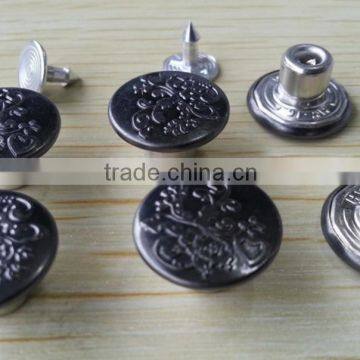 Gunmetal Color Metal Jeans Tack Button -- JB1412010 photo-3