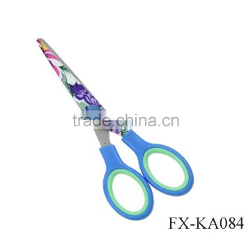 KA084 Flower printed stainless steel garden scissors dapur masakan