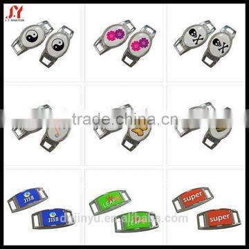 metal shoelace charm/wholesale shoelace charm/custom logo shoelace charms