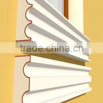 Foam cornice with polymer cement coating