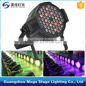 High power stage rental rgbwa led par 64 54 x 3 watt