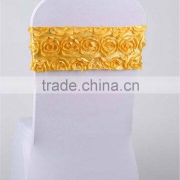 Elastic Flower Wedding Chair Cover Sashes Party Banquet Decoration