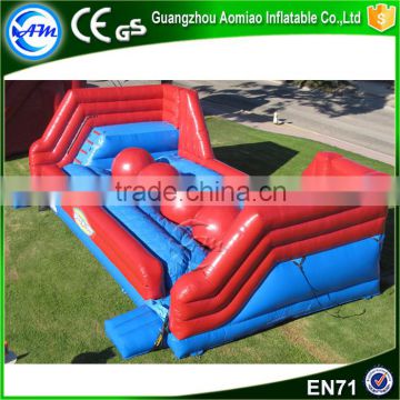 Big balls inflatable obstacle course challenge,big baller game inflatable wipeout for rentals