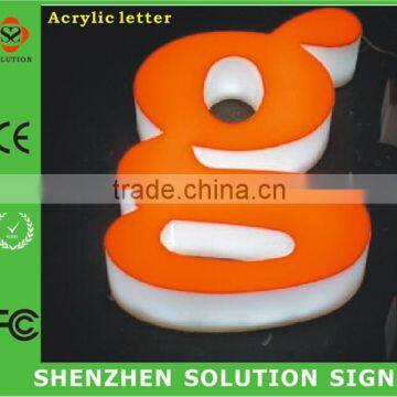 Stainless Steel Face Acrylic Led Edge Lit Sign Base photo-4