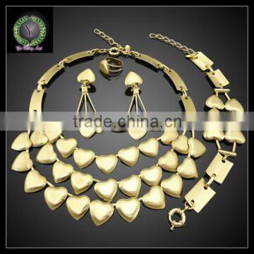 Newest arrived african gold plated jewelry set for woman dress AHK1084                        
                                                                                Supplier's Choice