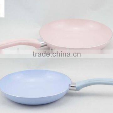 Aluminum Nonstick Pressed/ Forged Blue Ceramic Coating Fry Pan Pizza Pan Egg Pan Round Crepe Pan photo-5
