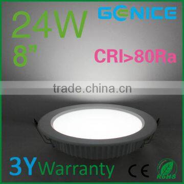 24W led down light cool white light with internal non-isolated Lifud driver