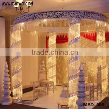 Decorative crystal lighted mandap with led light,crystal wedding backdrop(MBD-006)                        
                                                Quality Choice