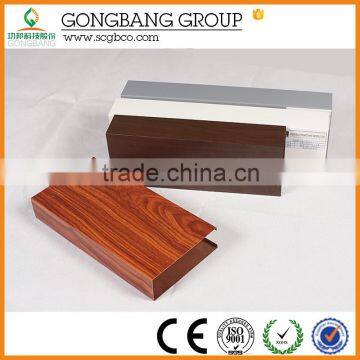 Wooden pattern drop ceiling tube / aluminum baffle