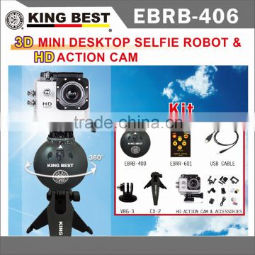 KING BEST 2016 NEW KING BEST camera mini 360 degree action camera motorized pan tilt head diy HD action camera