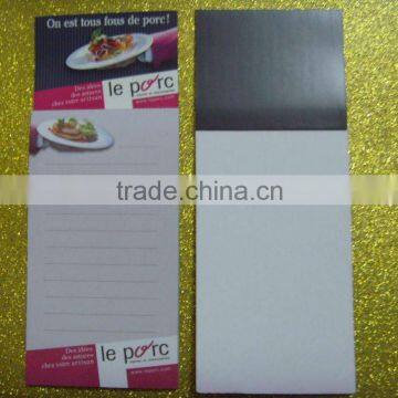 Customized promotional offset printed advertising magnetic memo pad