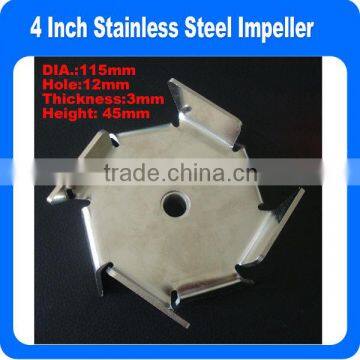 4 Inch Stainless Steel Propeller For Air Agitator
