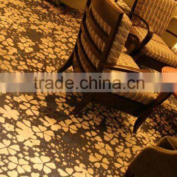 Nylon wall hanging carpet with leaf pattern