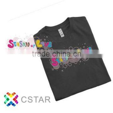 Season of love wholesale cheap custom logo/design for women t shirt made in china