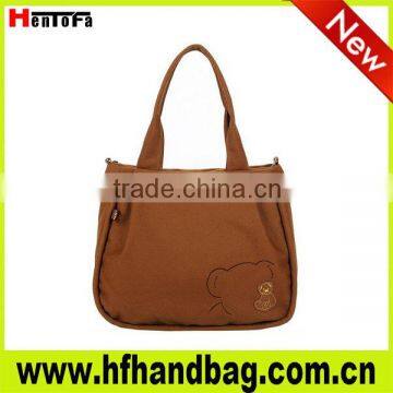 2013 New leisure and simple canvas tote bag, tote bag with canvas material