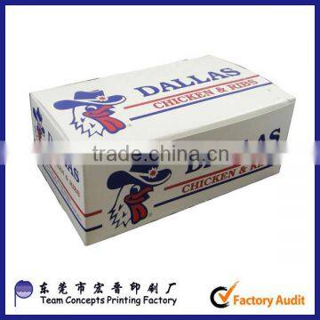 cheap fried chicken and chip take away box made in china