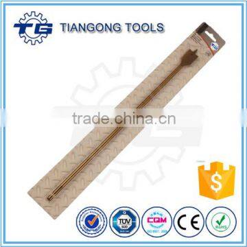 HCS Titanium coated flat long length wood bit