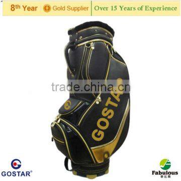 Black Golf Staff Bag