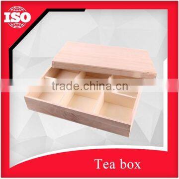 New design lid and printing logo wooden tea box storage