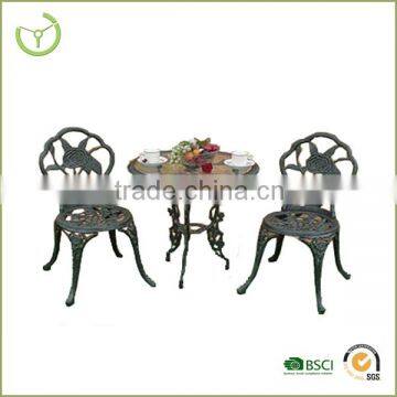 3pc Cast aluminum outdoor furniture bistro set